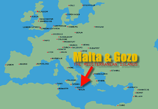 Europe Malta Map