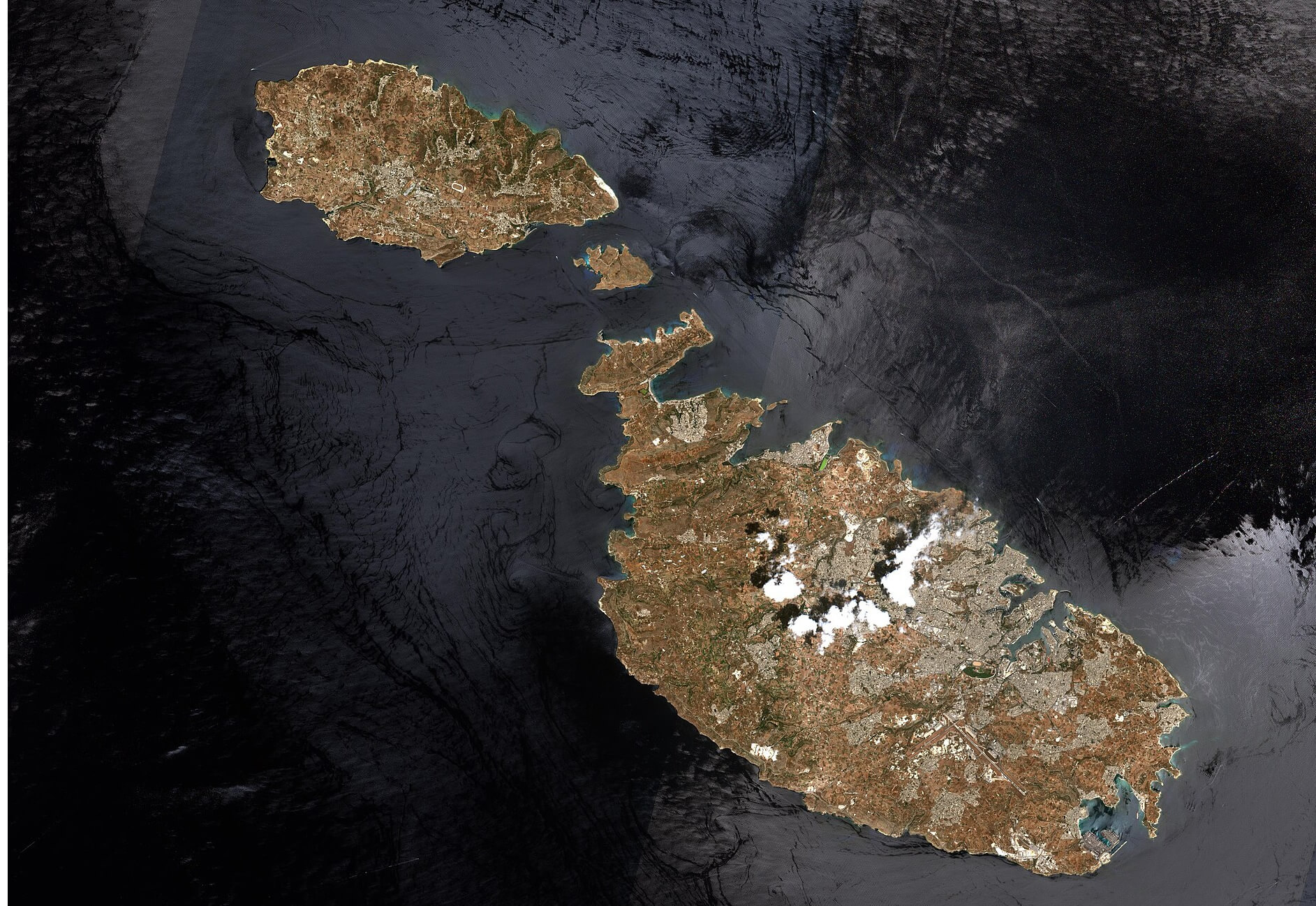 Malta Satellite Map