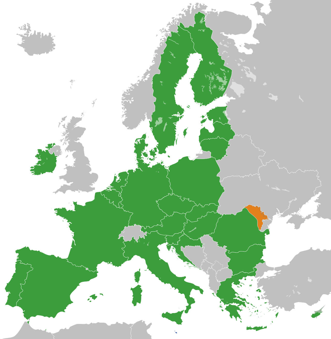 Moldova Europe Map