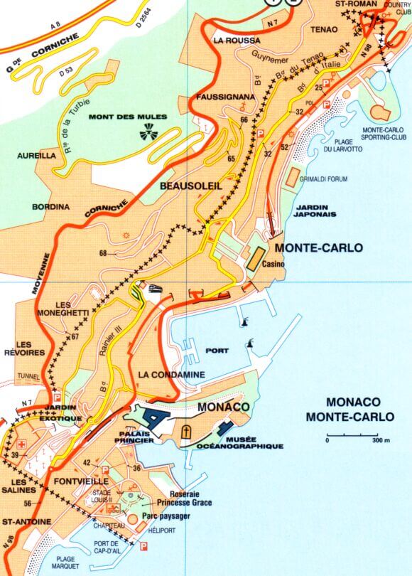 City Map of Monaco