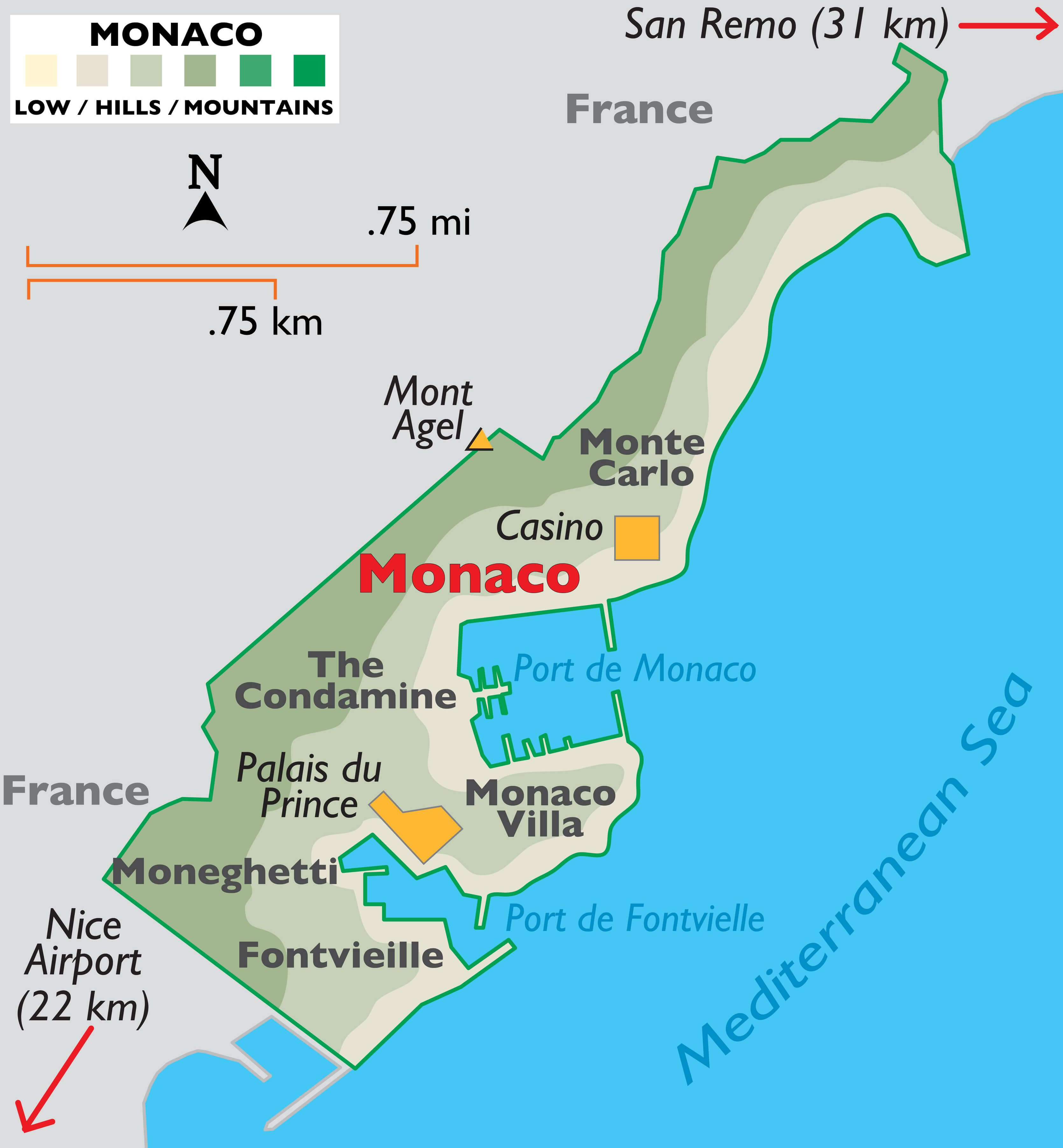 Monaco Map