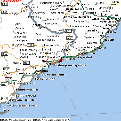 Monaco Road Map