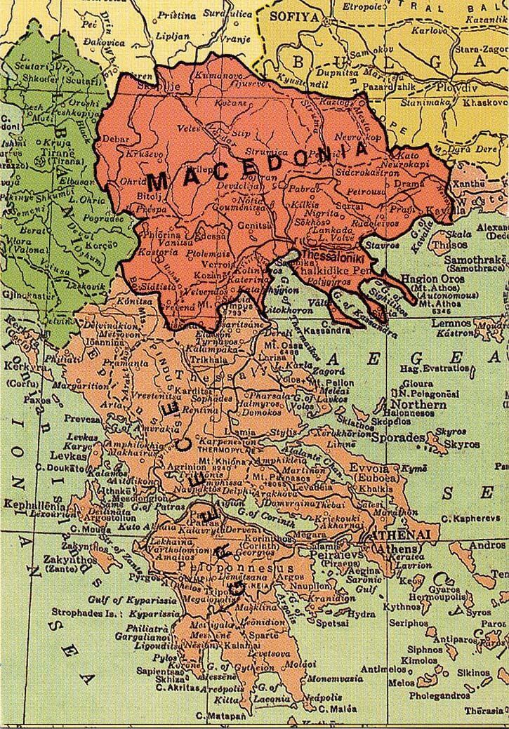 Historical Map of Macedonia