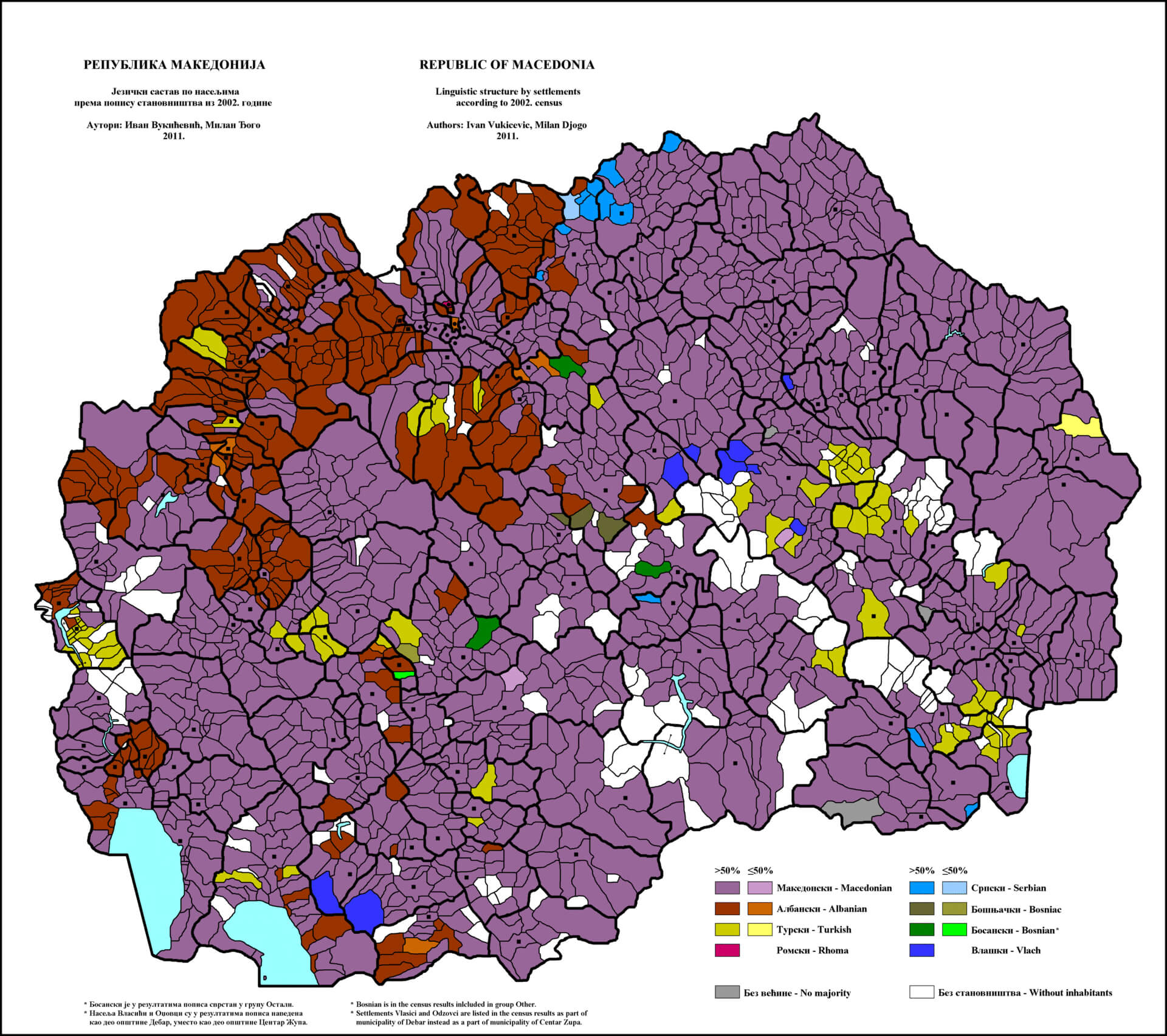 Linguistic Map of North Macedonia