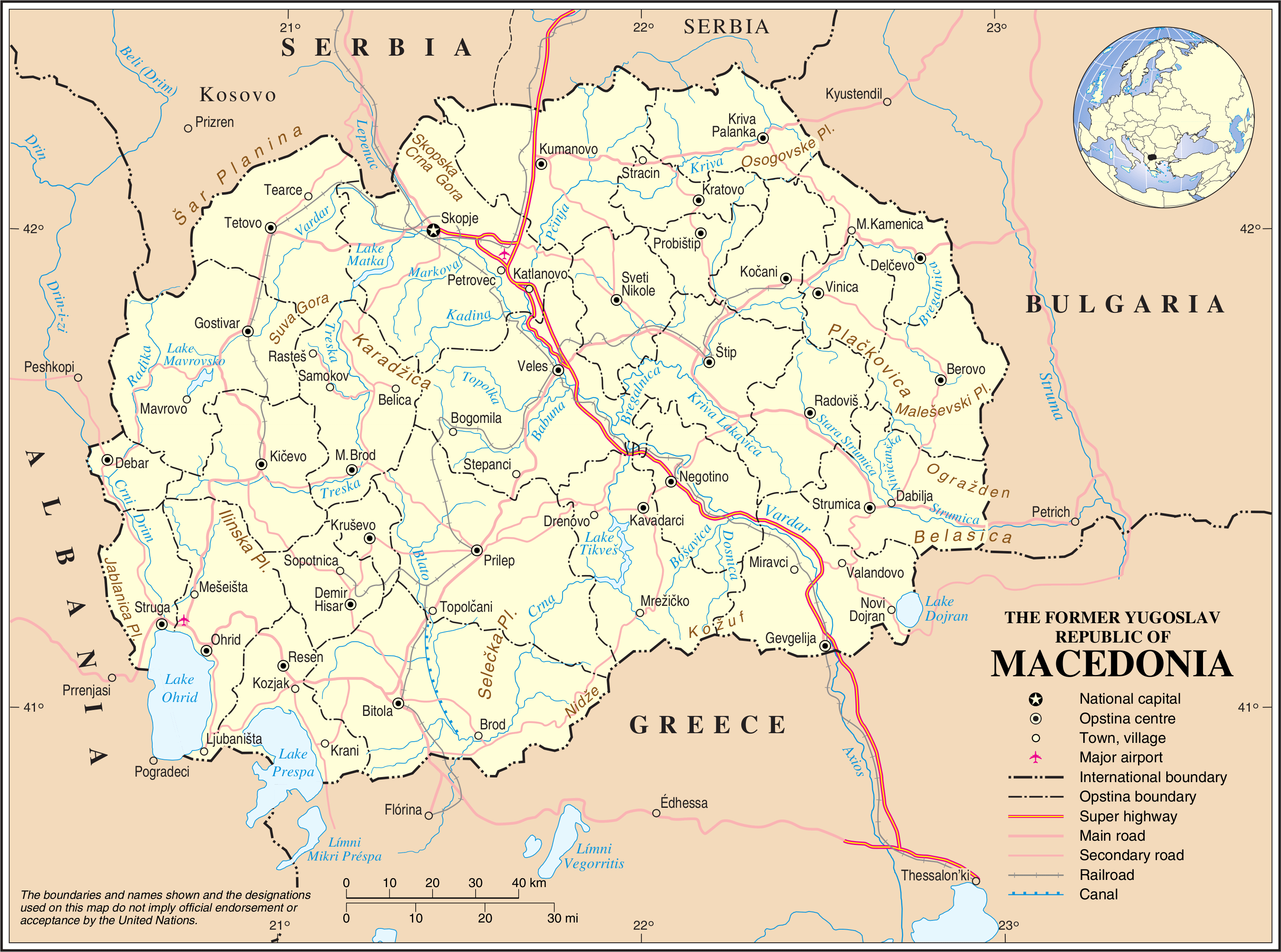 Macedonia Road Map