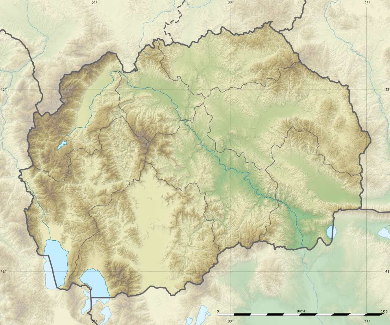 Macedonia Satellite Map