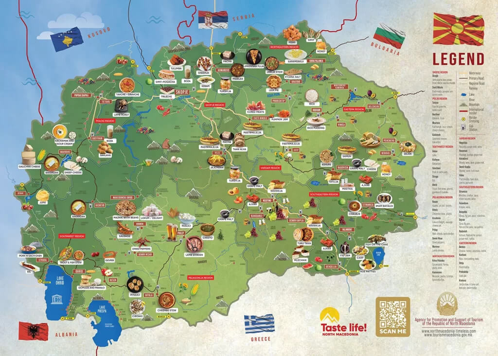 Macedonia Travel Map