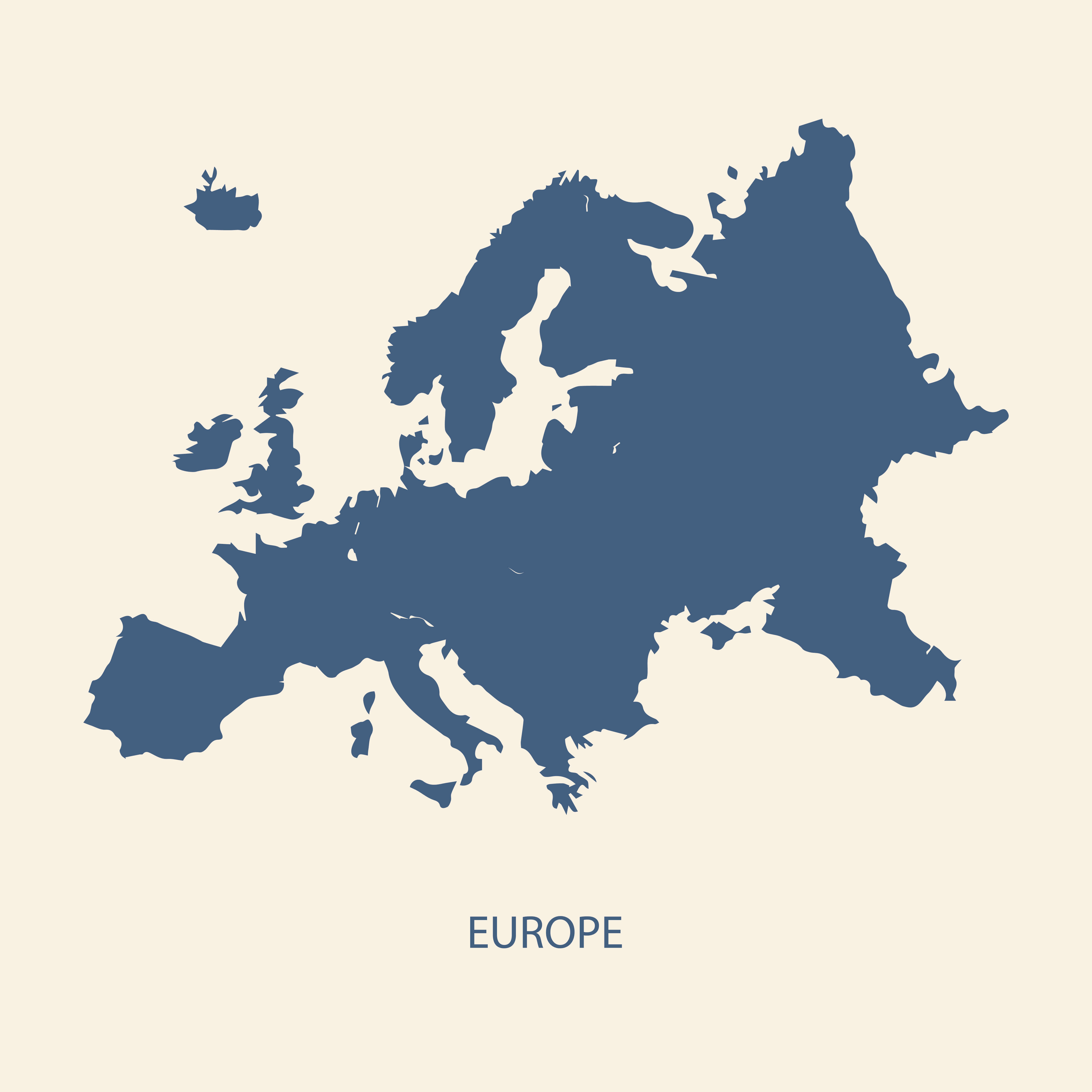 Blank Europe Map