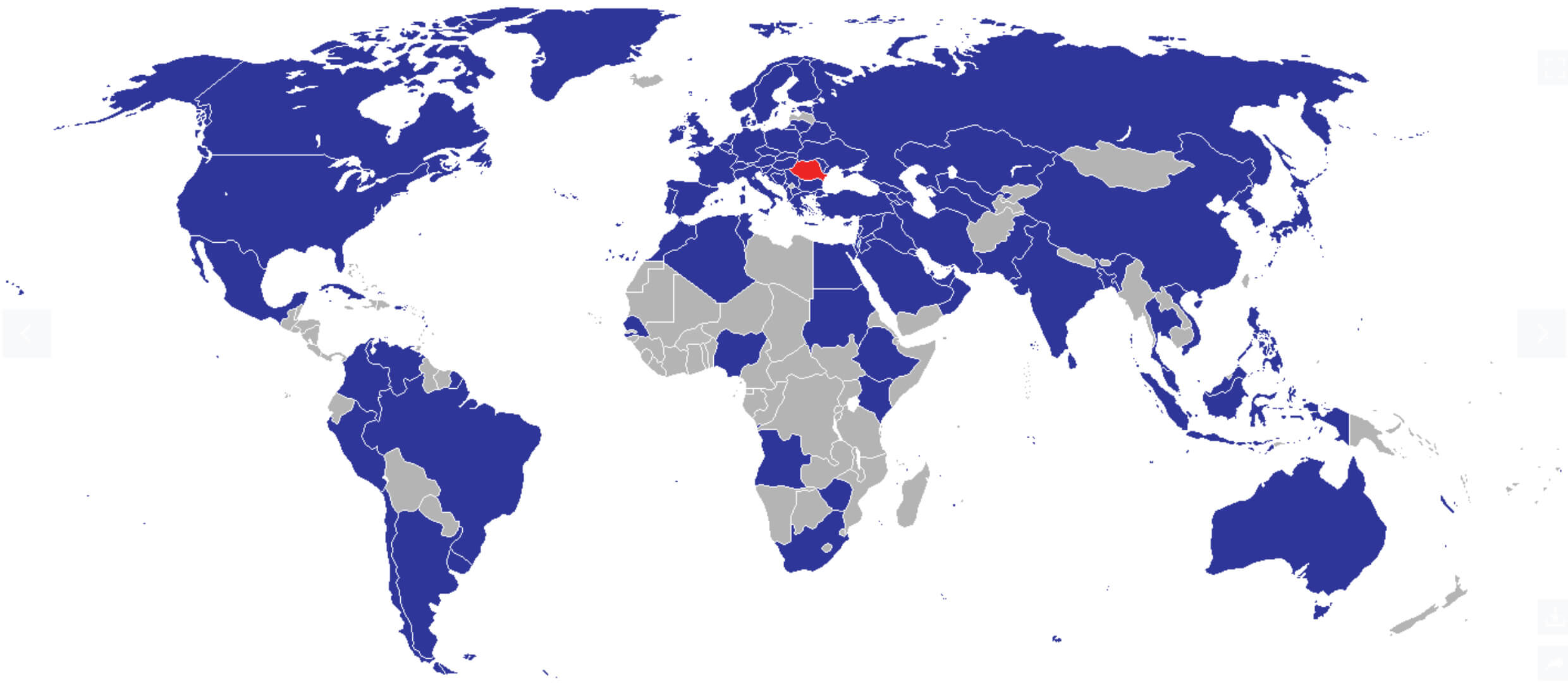 Romania World Map