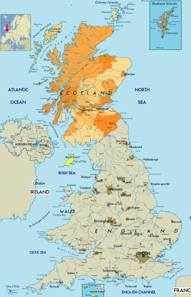 Scotland Region Map