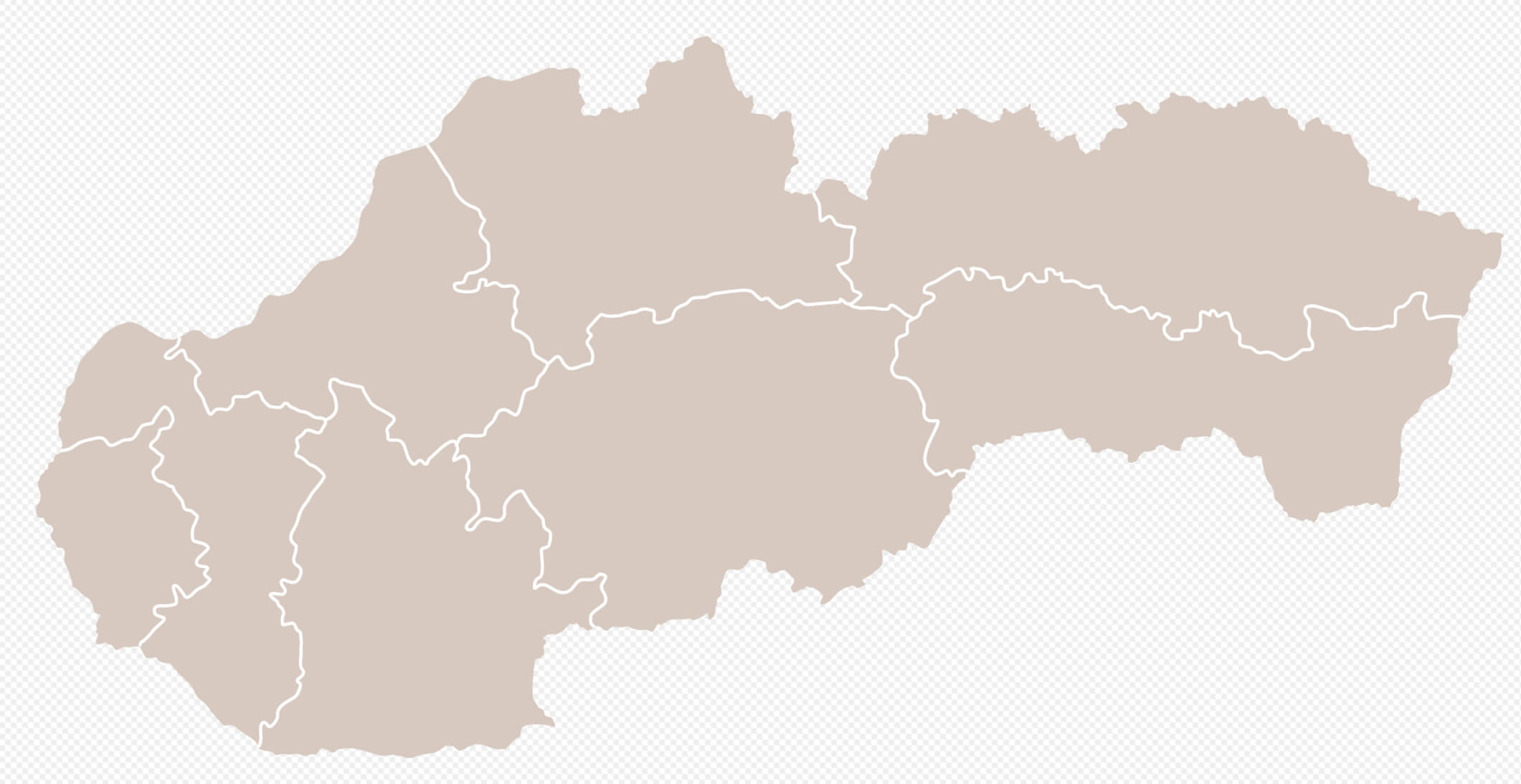 Slovakia Blank Map