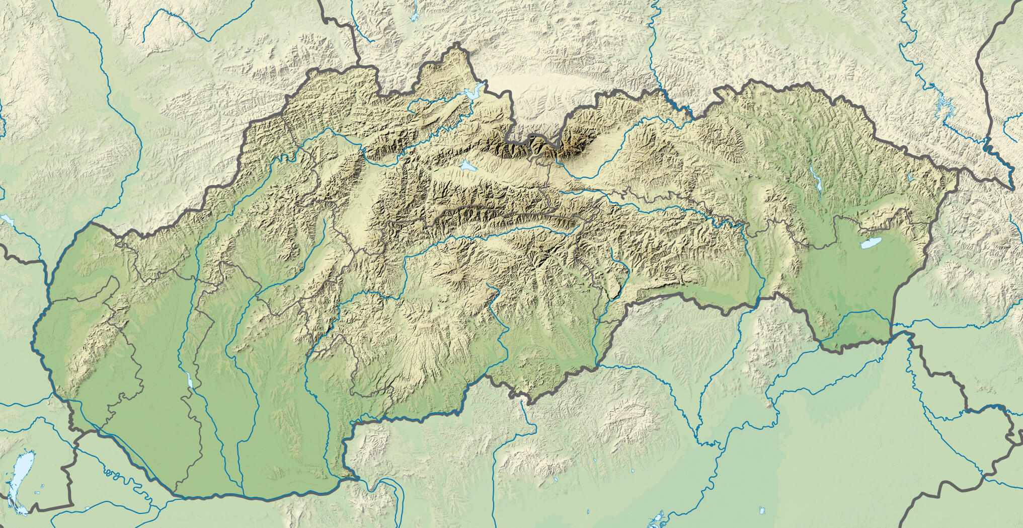 Slovakia Satellite Map