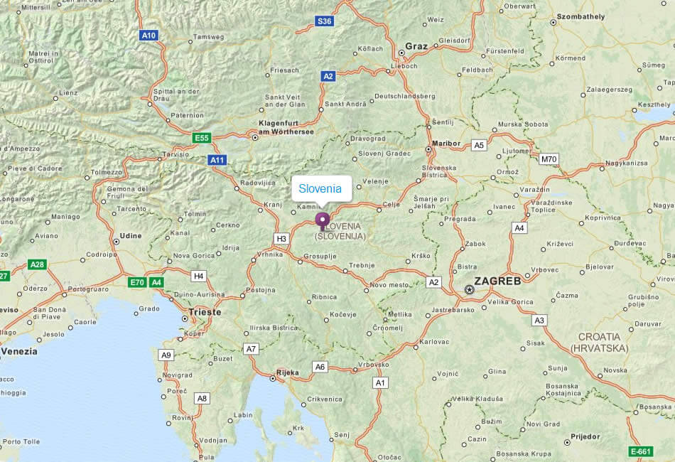 Map Slovenia