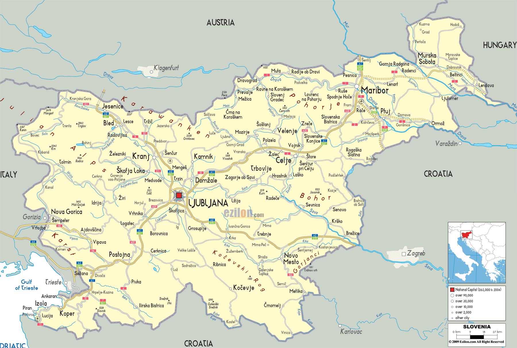 Political Map of Slovenia