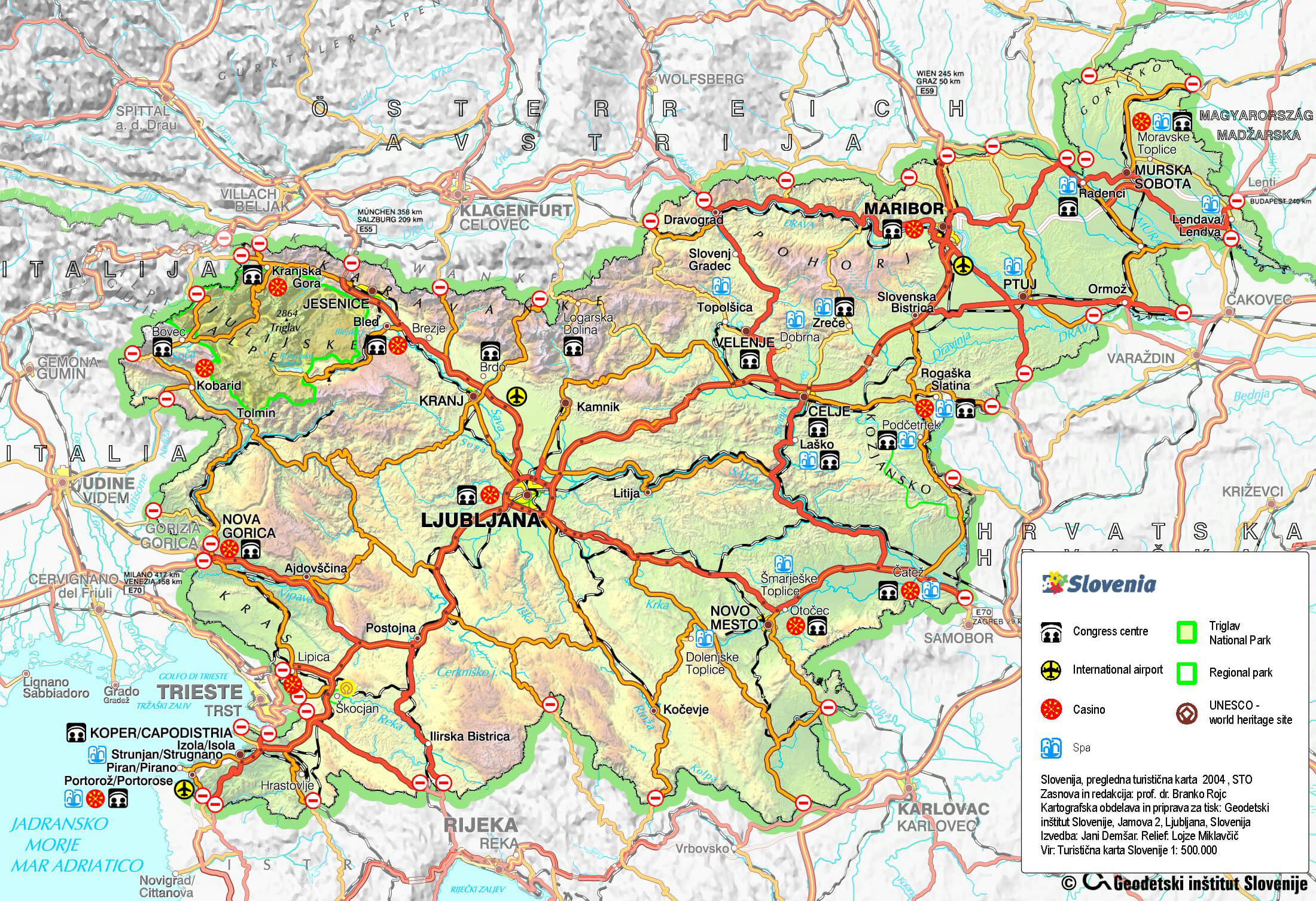 Slovenia Political Map