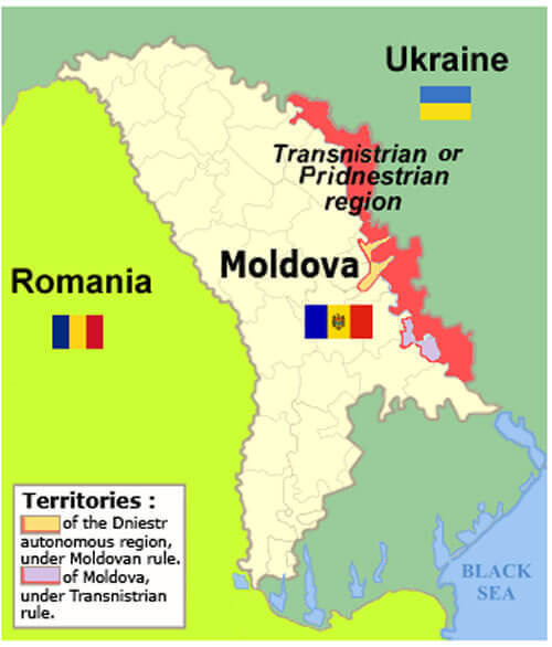 Transnistrian Region Map