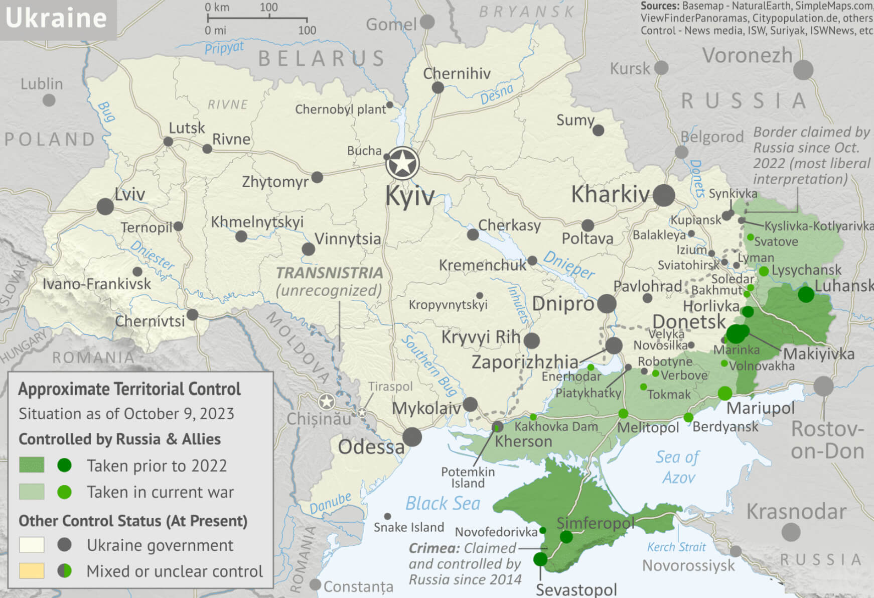 Ukraine Russia War Map 2023