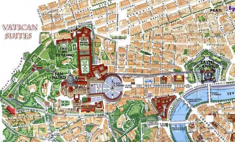 Vatican Area Map