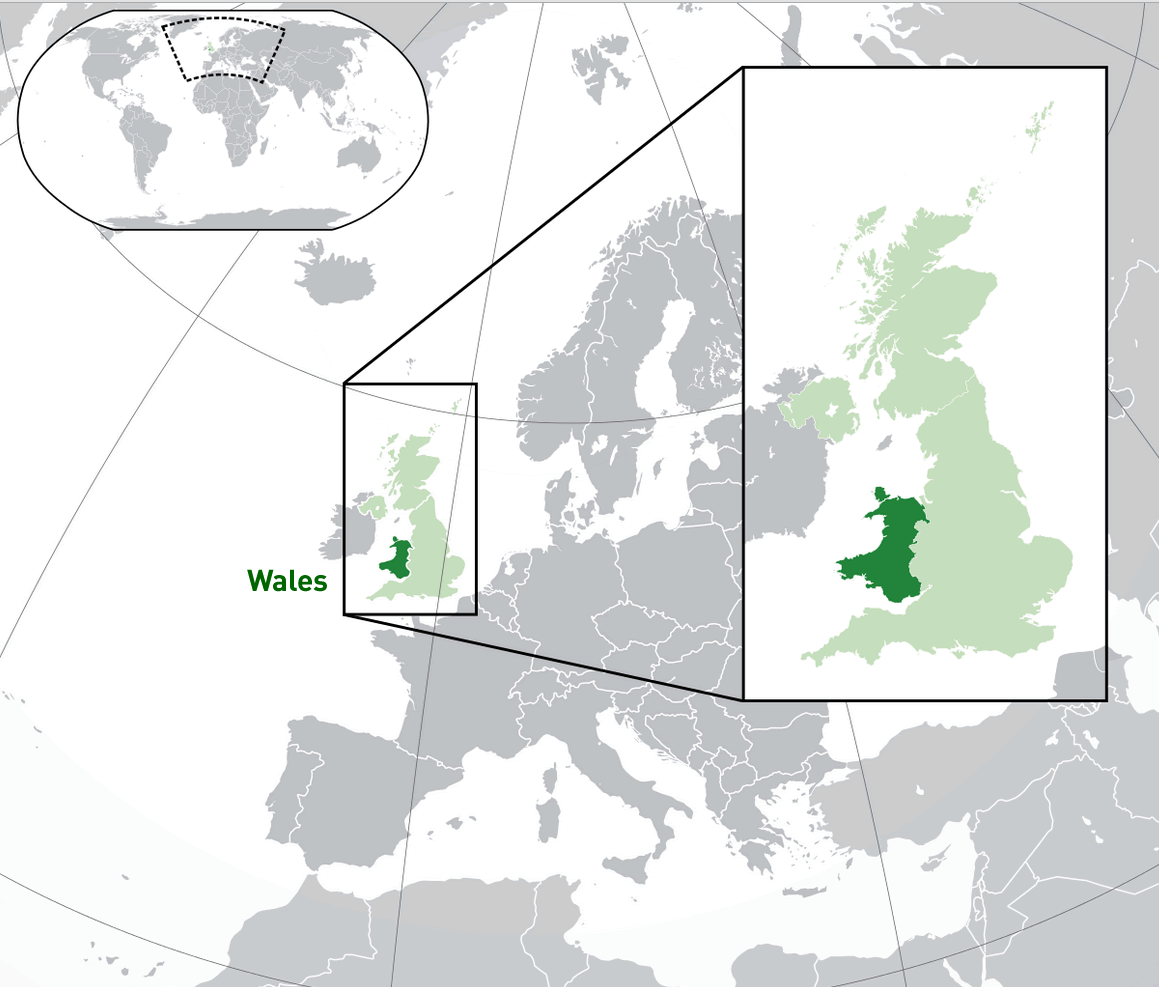 where is Wales on the world map