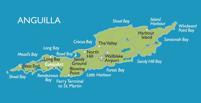 Anguilla Map - Guide of the World