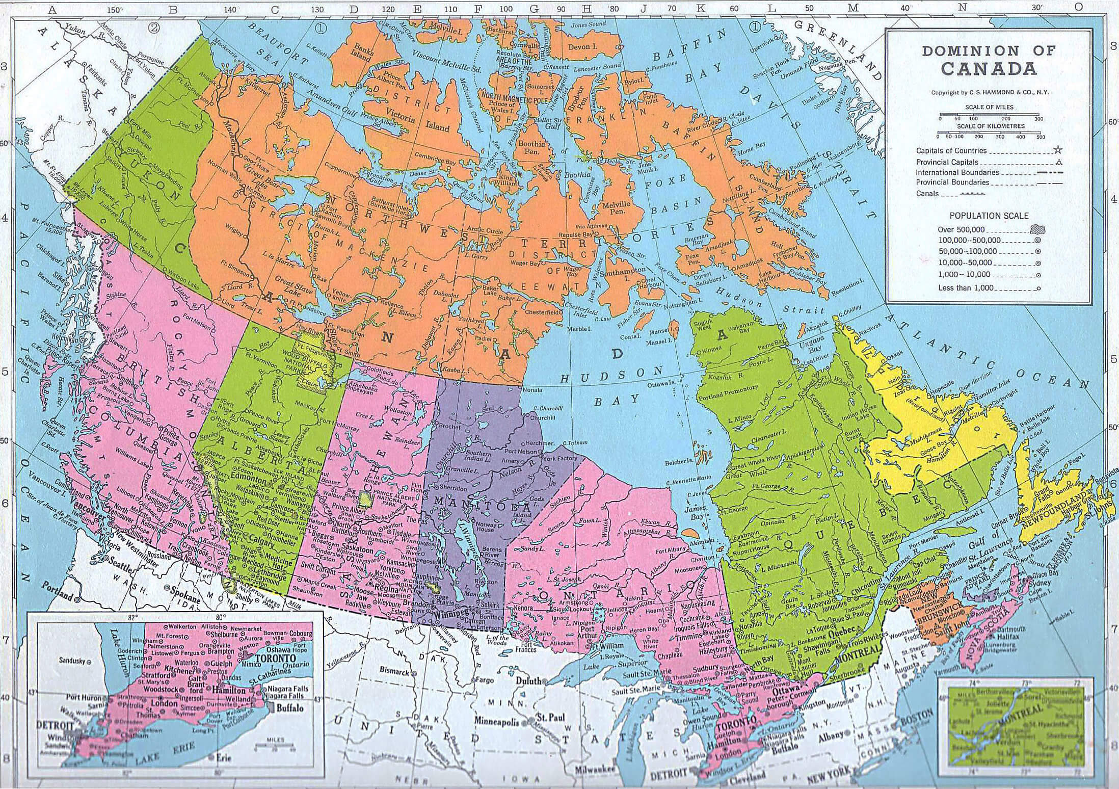 Canada states map