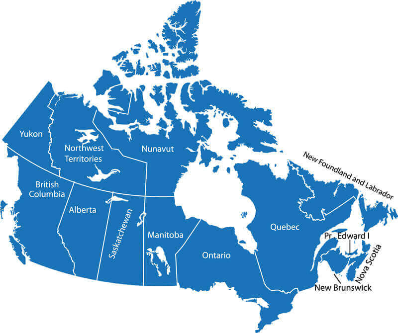 Canada’s Map of Provinces and Territories