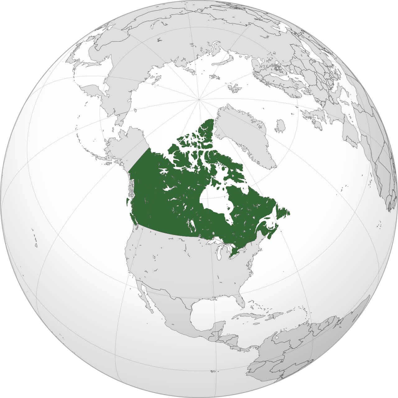 Canada's Location on the World Map