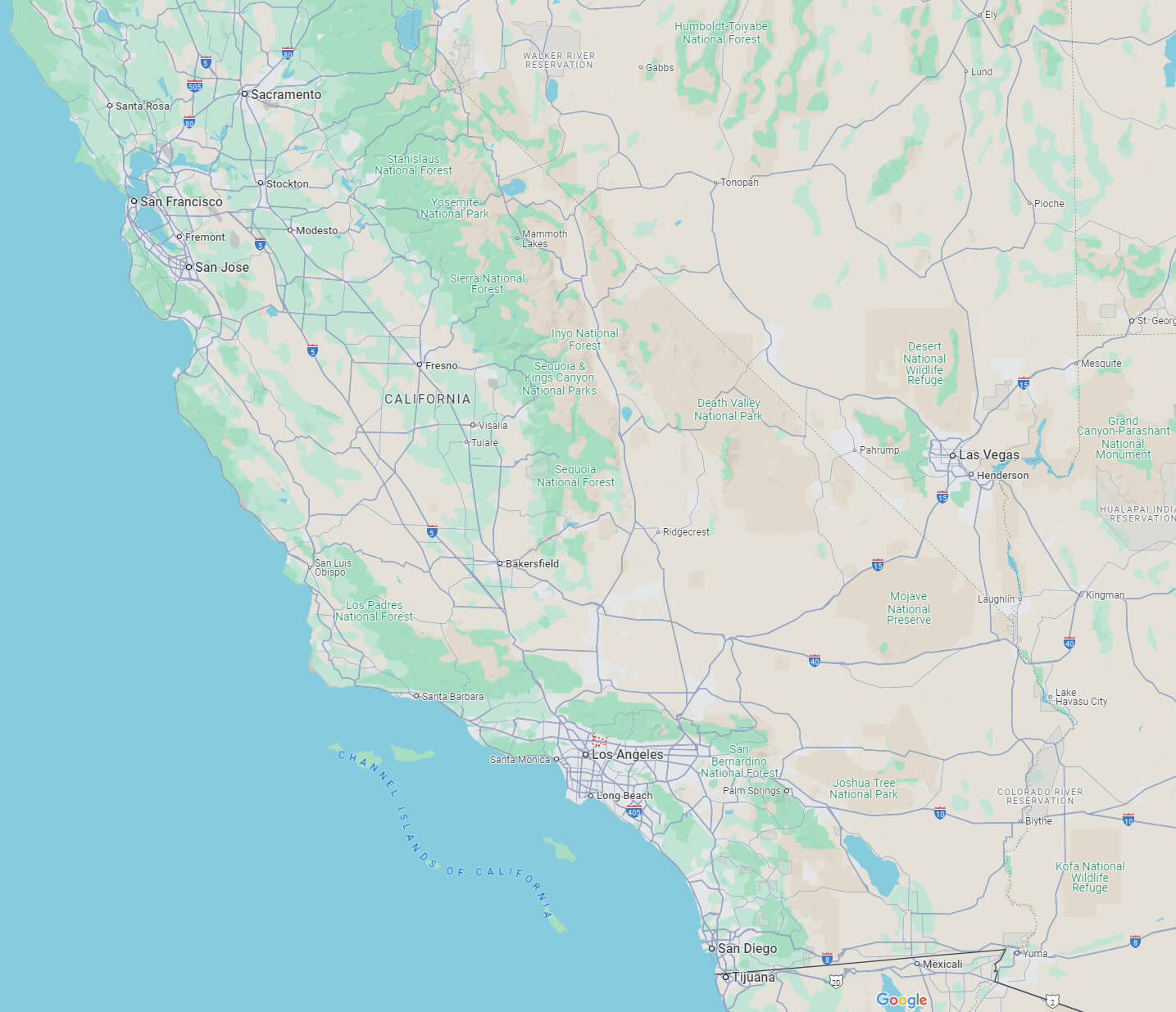 Where is located Eaton on California map