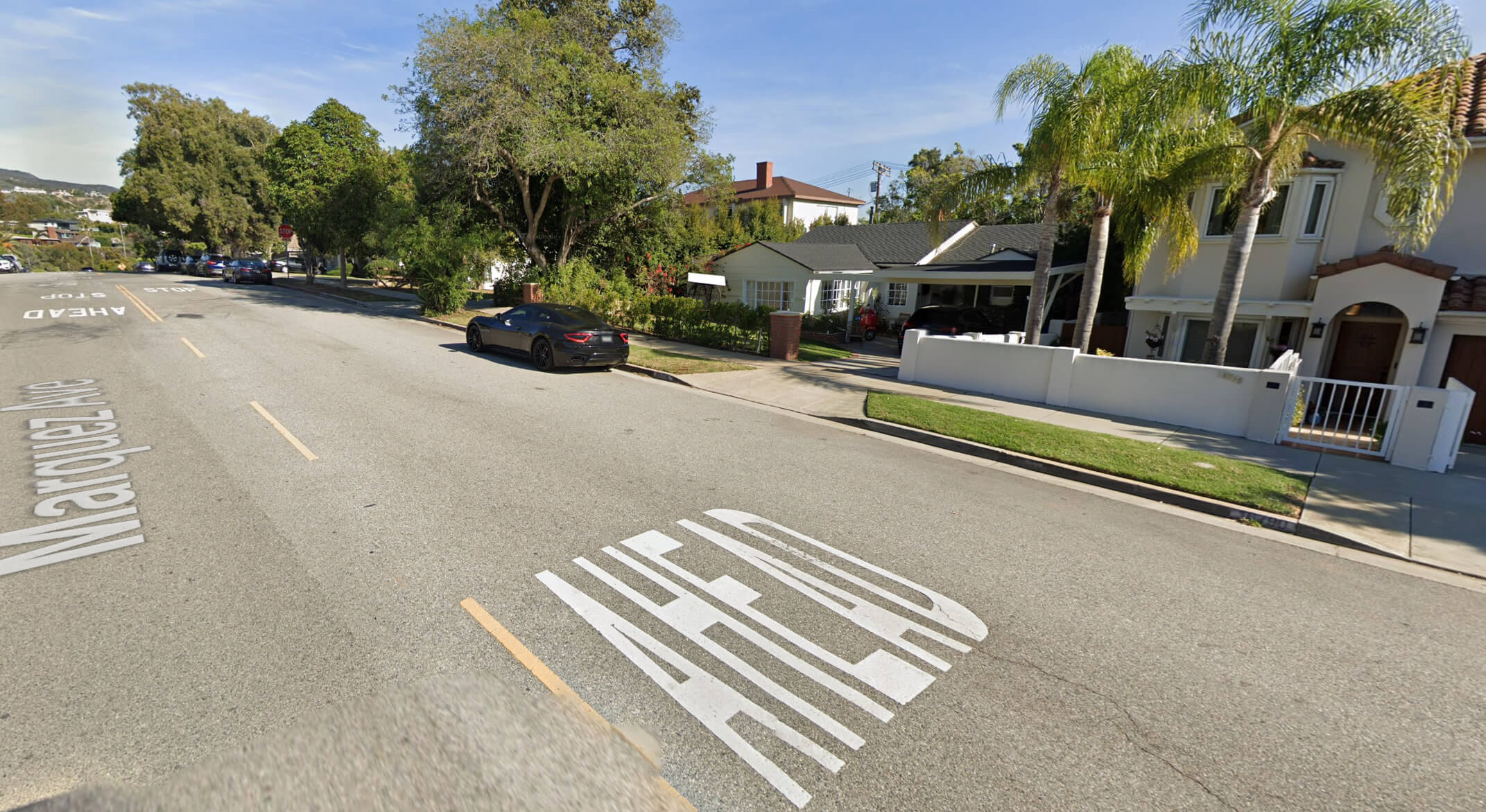 Palisades street view before 2025 fire