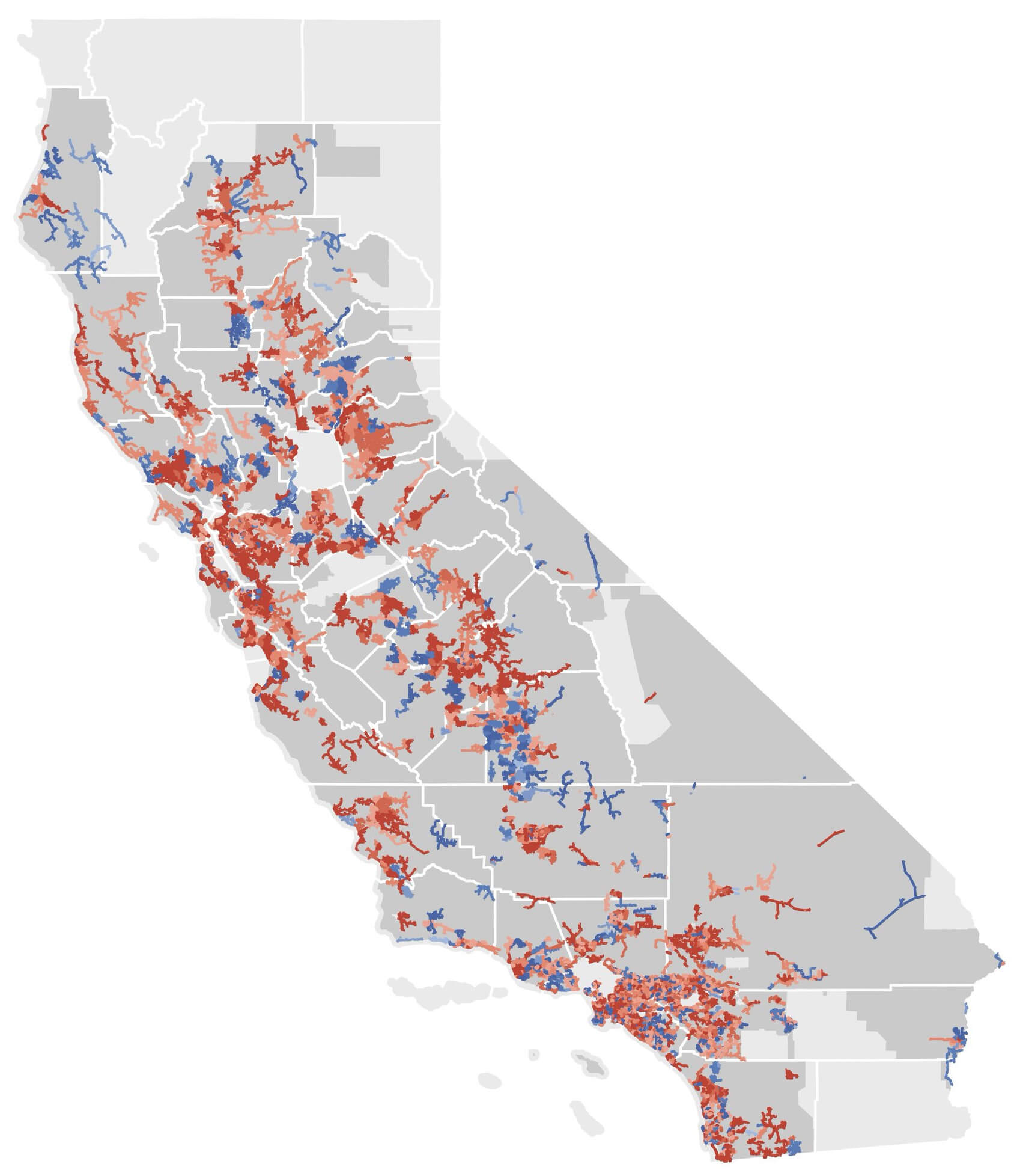 California population map