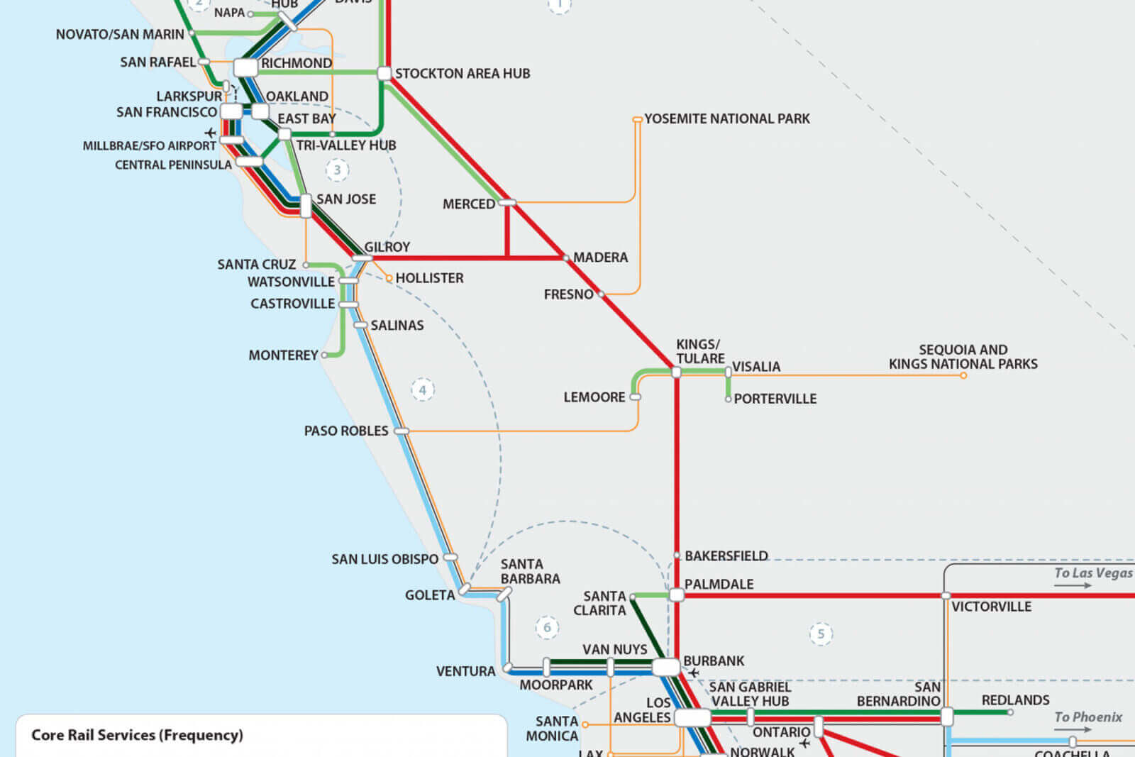 California high speed rail Map