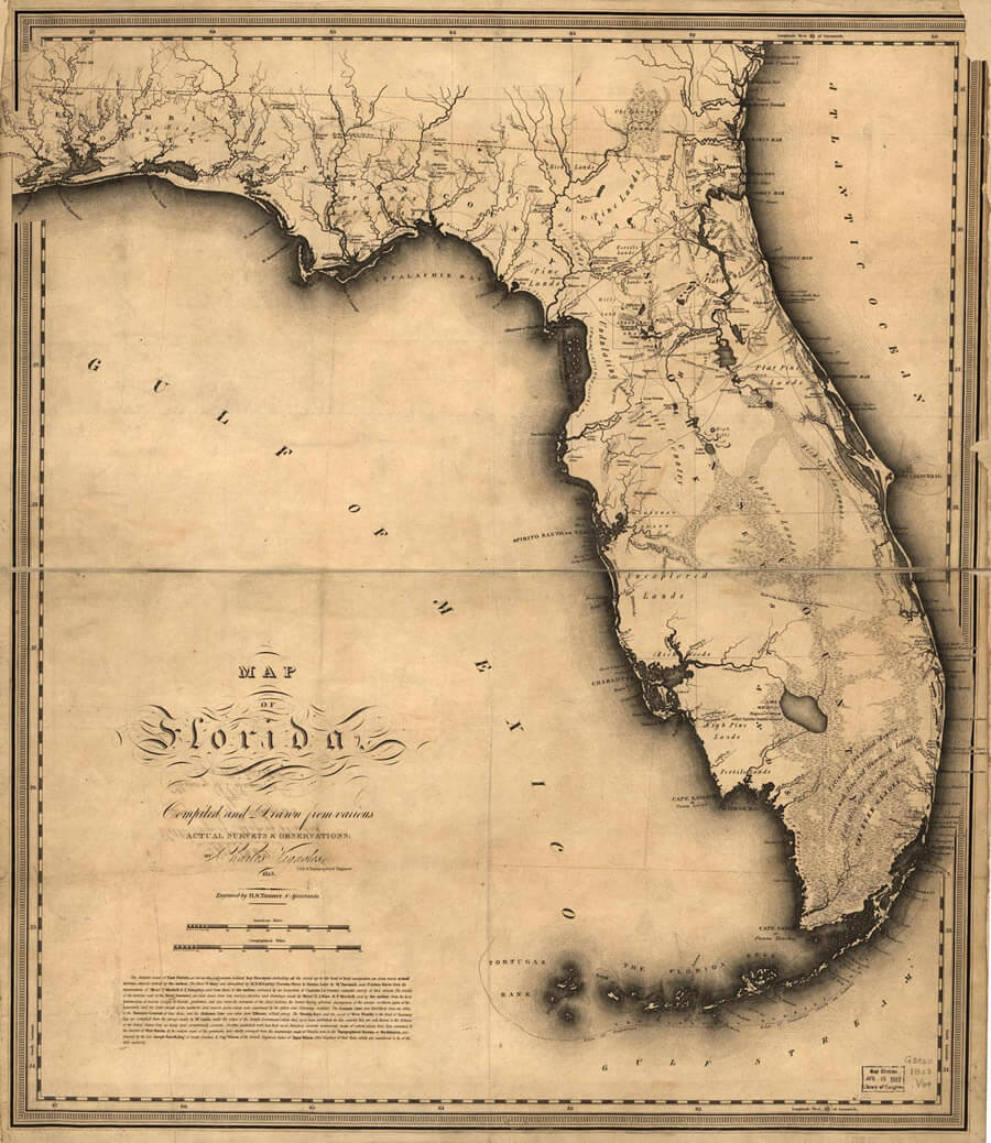 Florida Historical Map in 1500