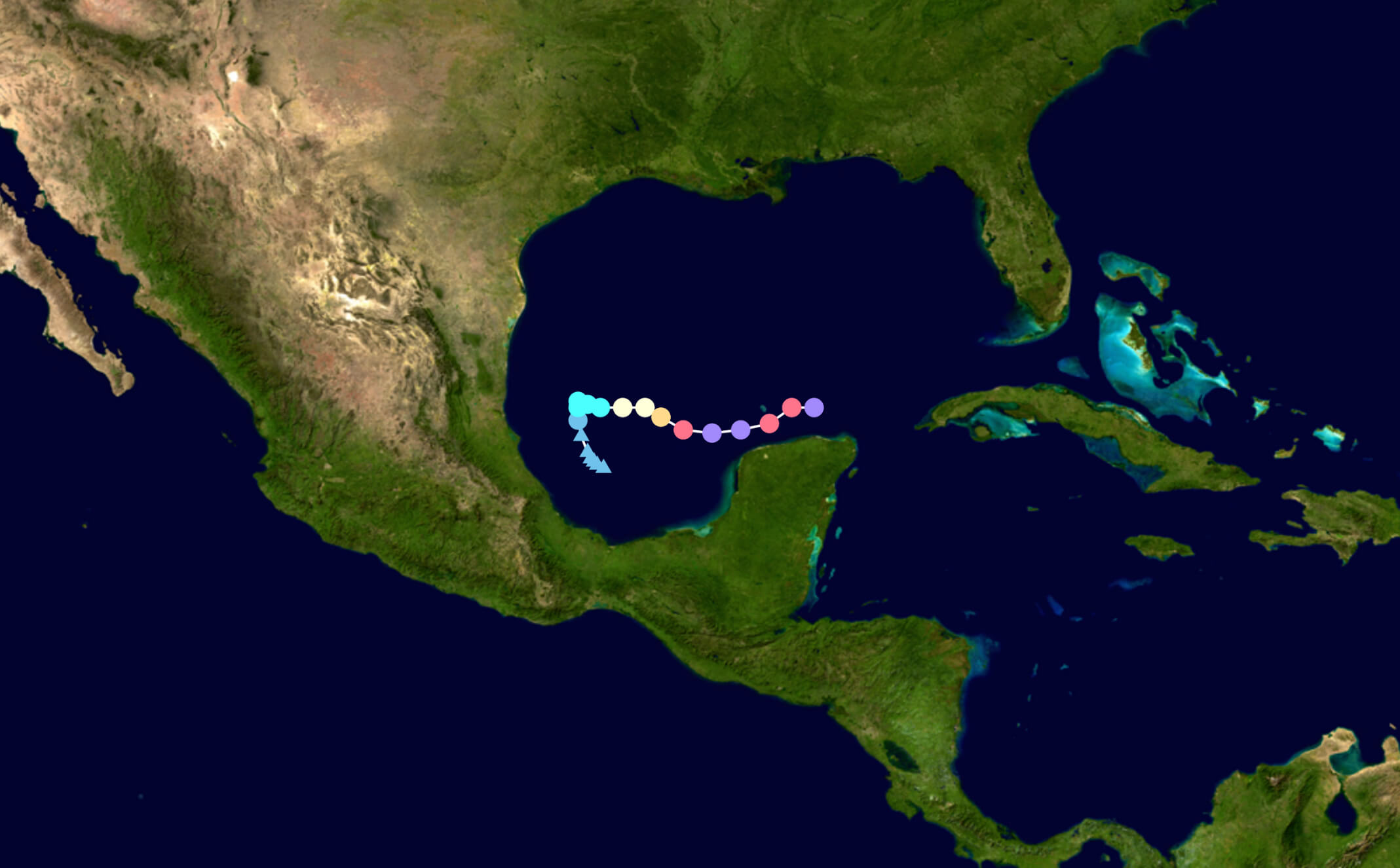 Hurricane Milton US Mexico Map 2024