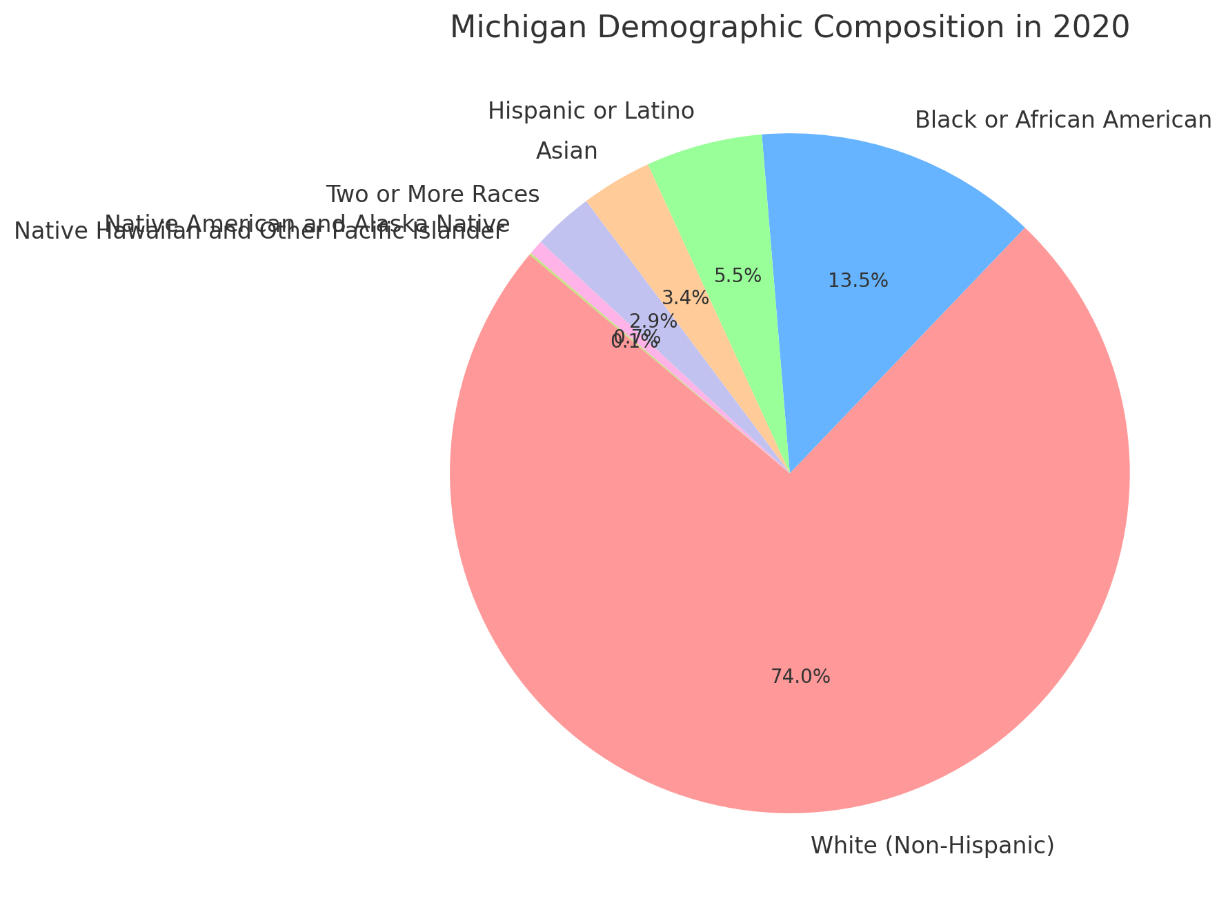 Michigan's Demographic Composition In 2020