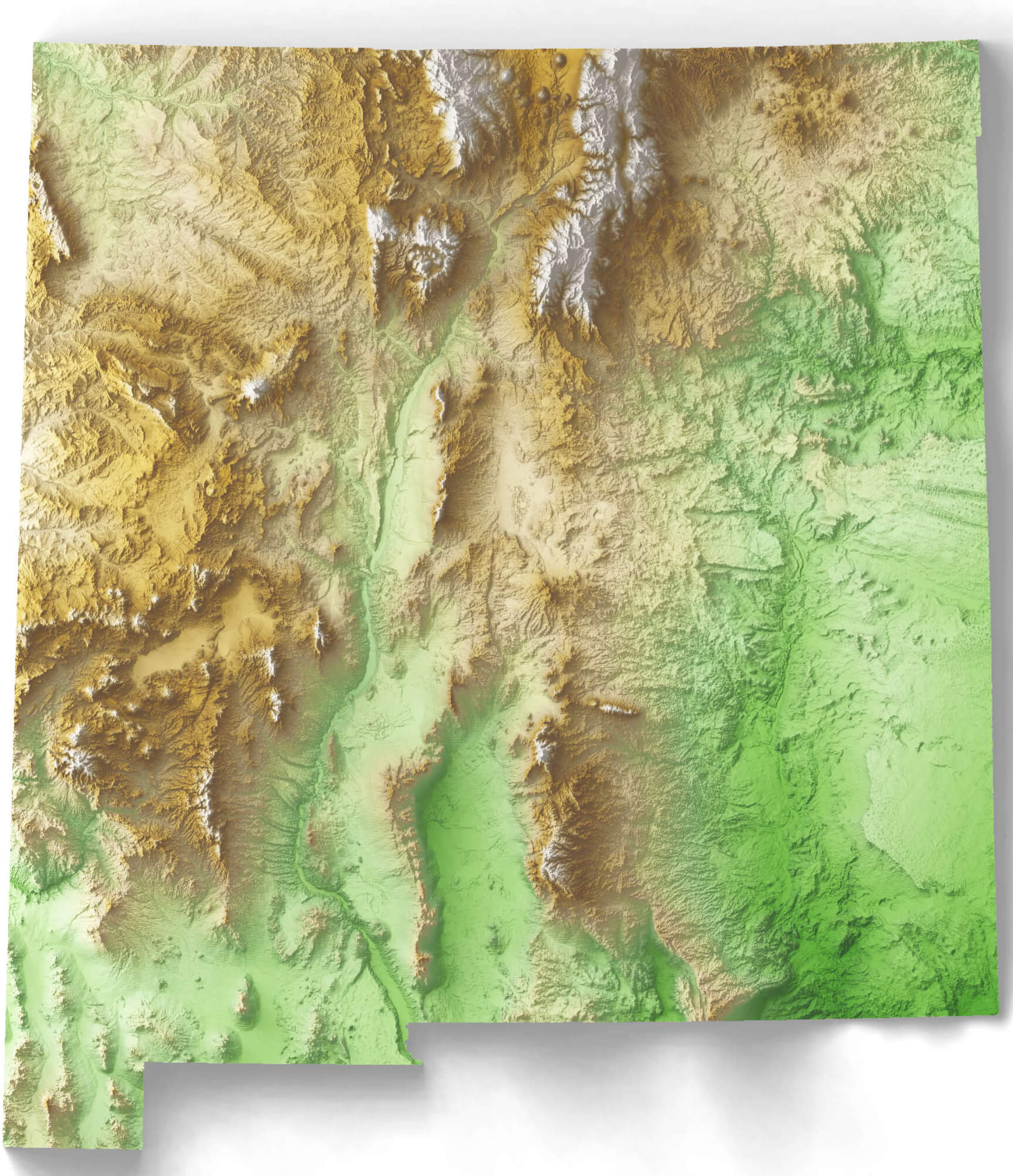 New Mexico Satellite Map