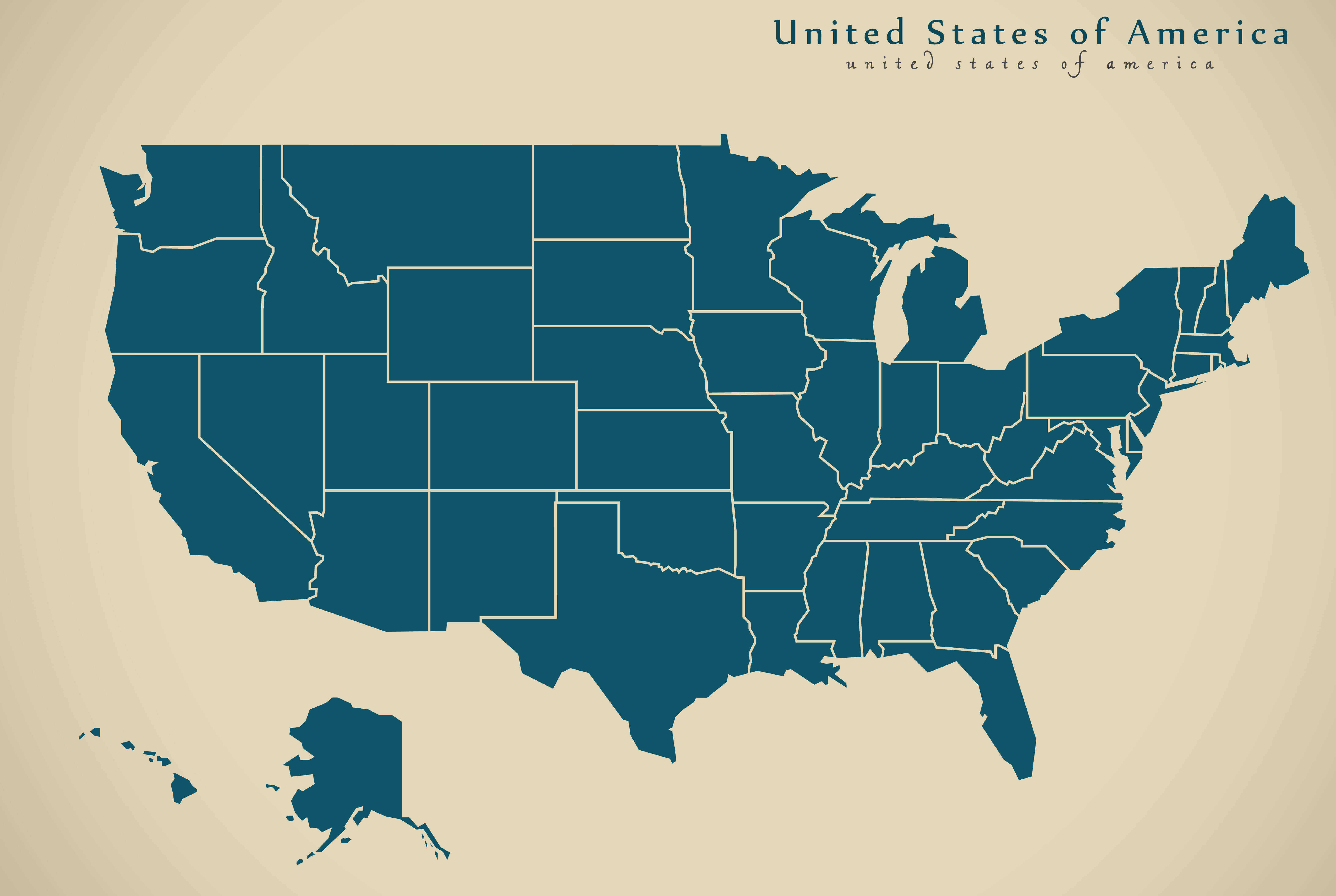 United States Blank Map