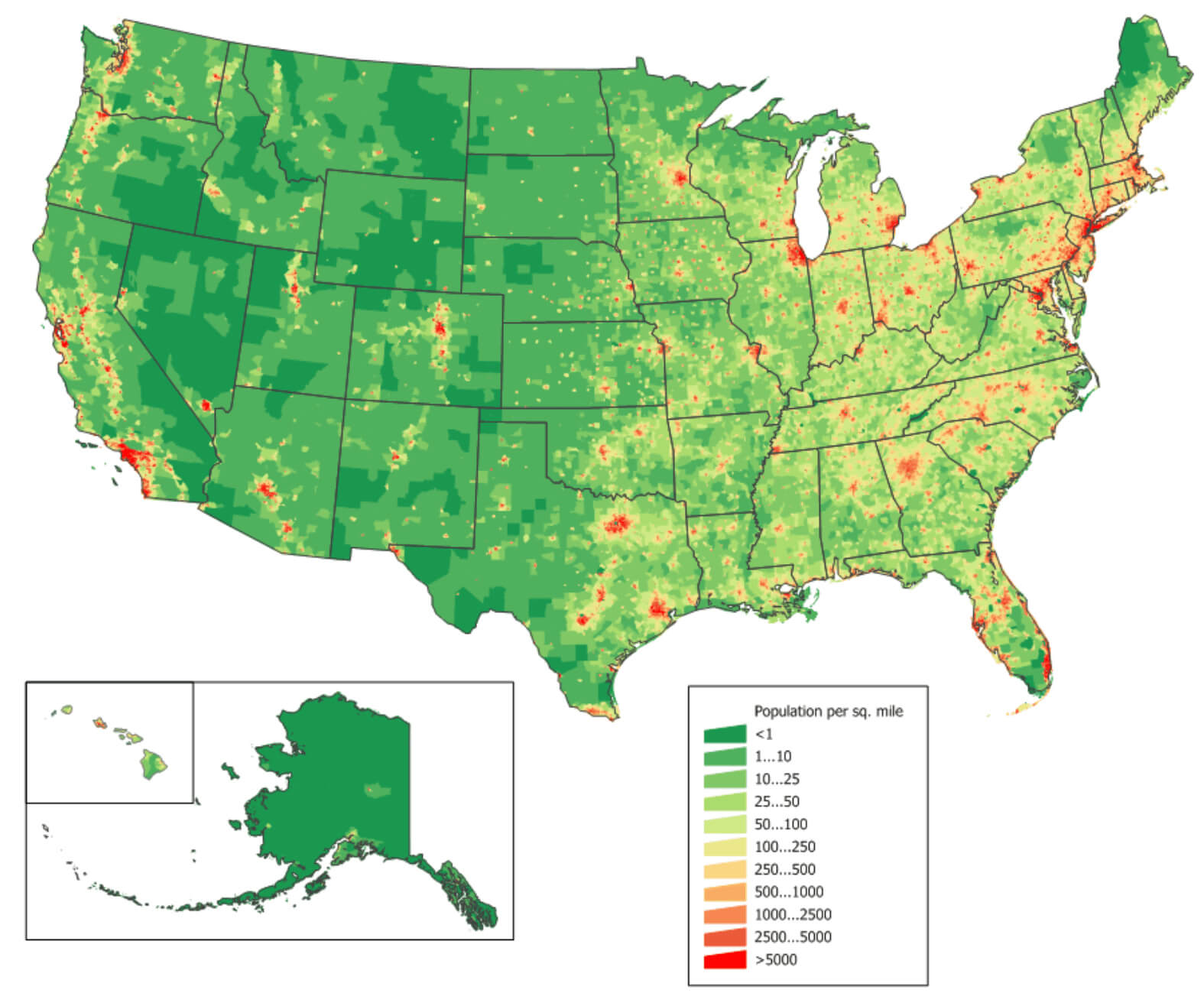 US Population Map