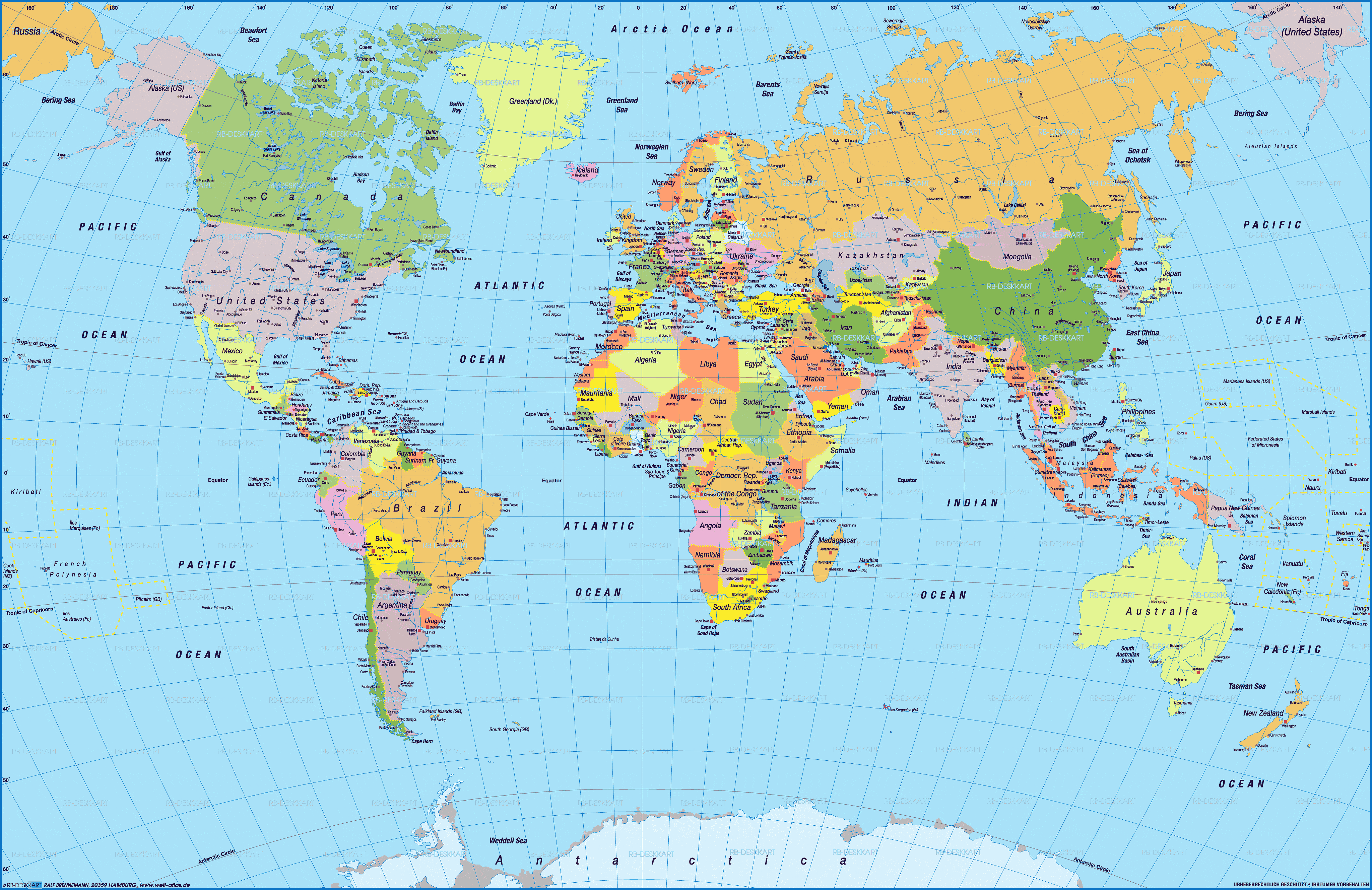 Political Map of the World - Guide of the World