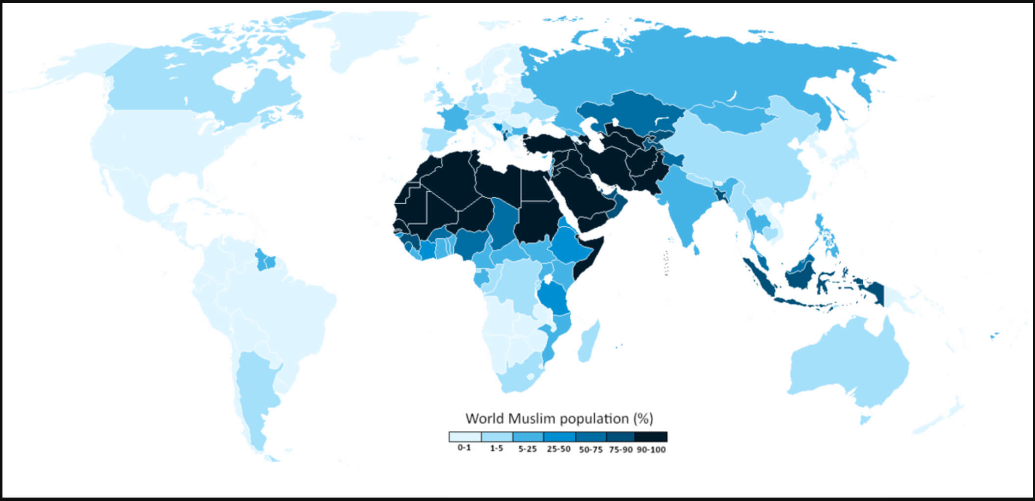 World Muslim Population by Percentage