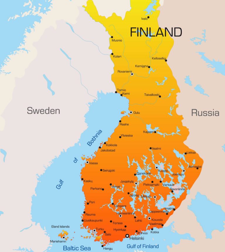 Finland political map