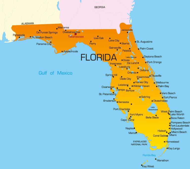 Florida state map us