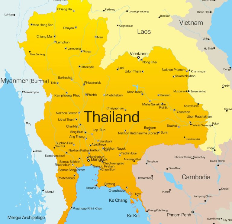 Thailand map