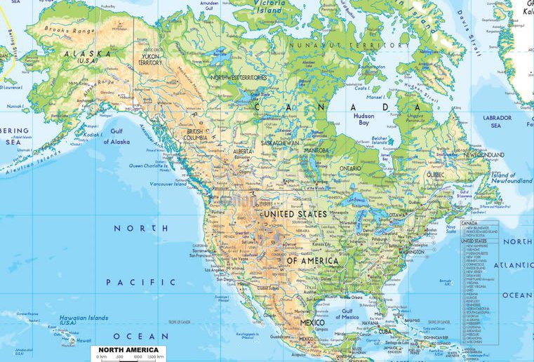 North America - Guide of the World