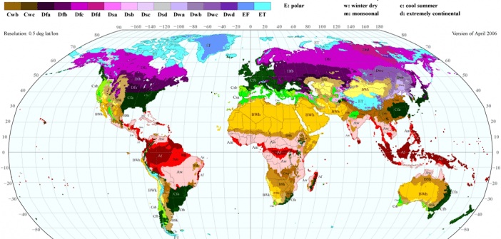 World Climate Map Guide Of The World