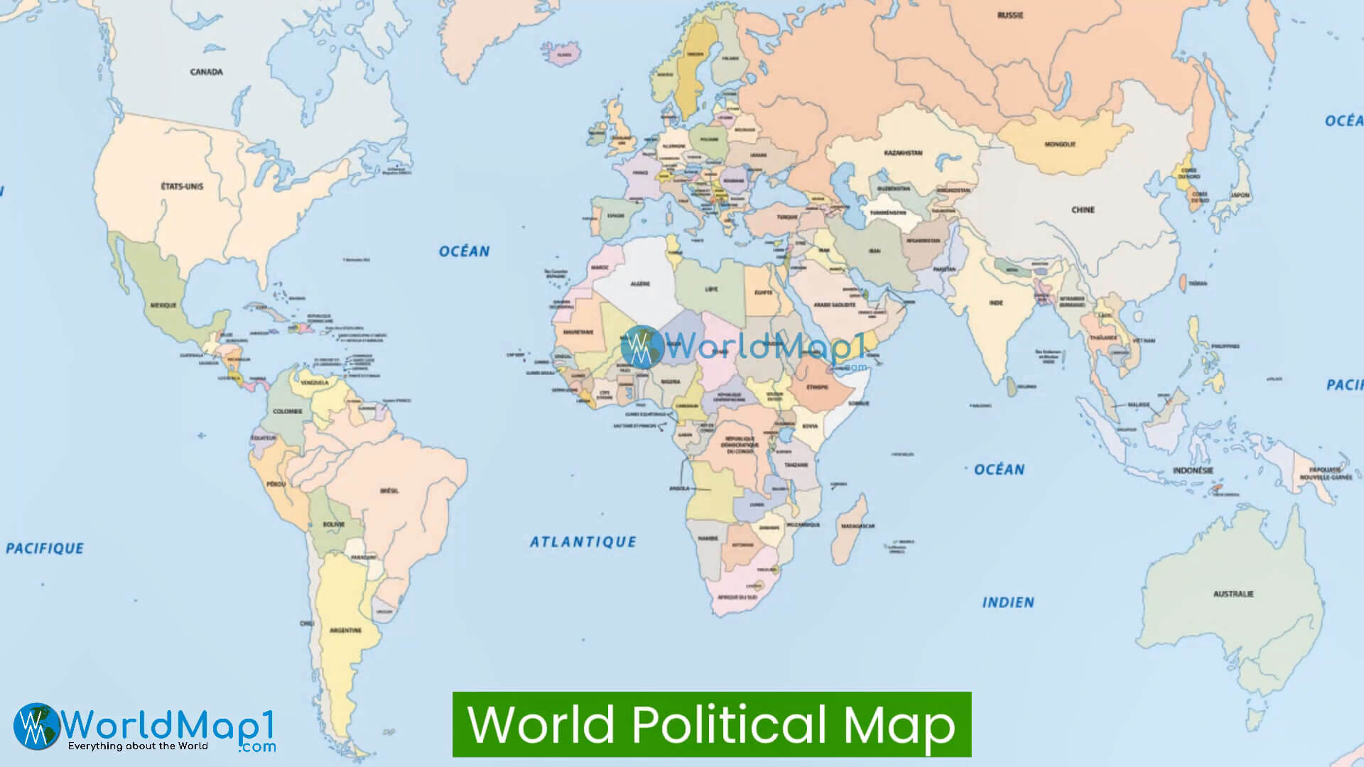 Map Of World Countries Guide Of The World