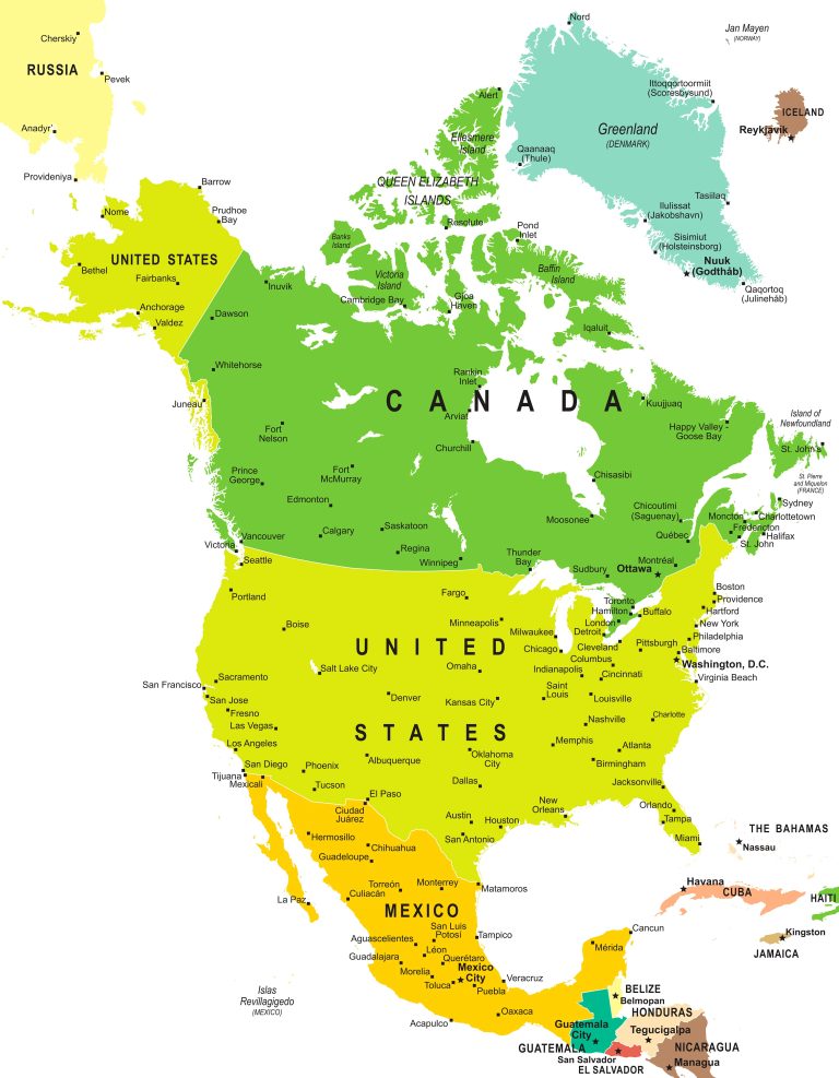 North America Political Map