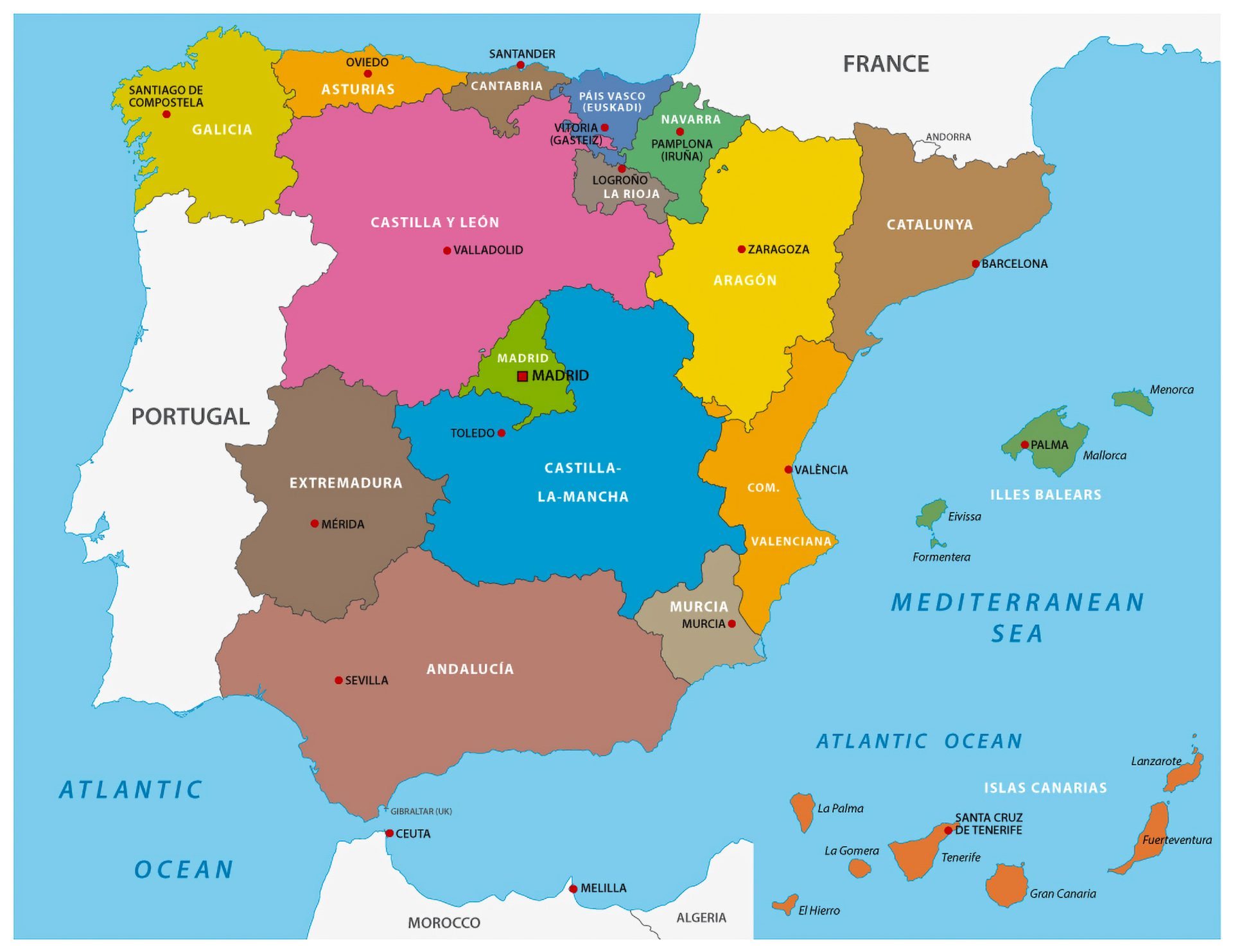 A Collection of Spain Maps: Your Ultimate Map Guide - Guide of the World