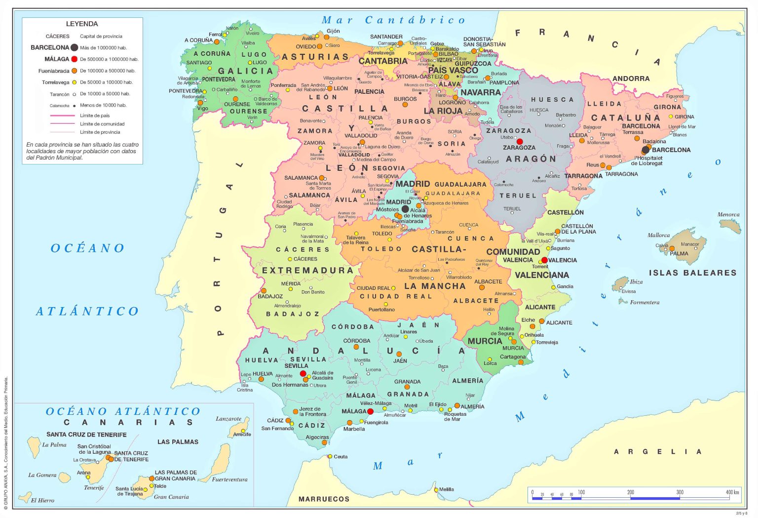 A Collection of Spain Maps: Your Ultimate Map Guide - Guide of the World