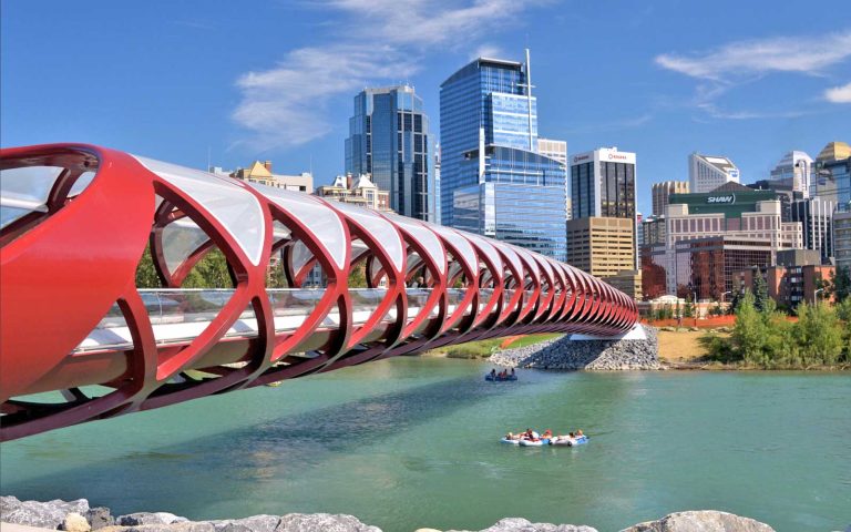 Calgary City Guide - Peace Bridge and City View