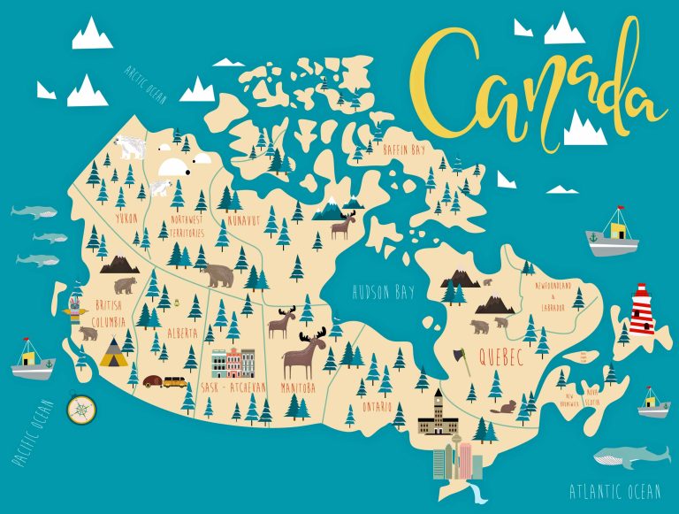 Canada Travel-Tourist Map